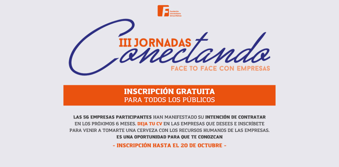 Ven a las Jornadas #Conectando, Face to Face con empresas.